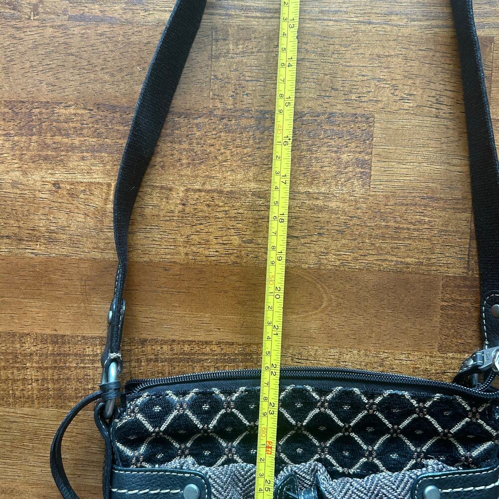 Vintage-Inspired Boho Floral Fossil Crossbody - Picture 12 of 14
